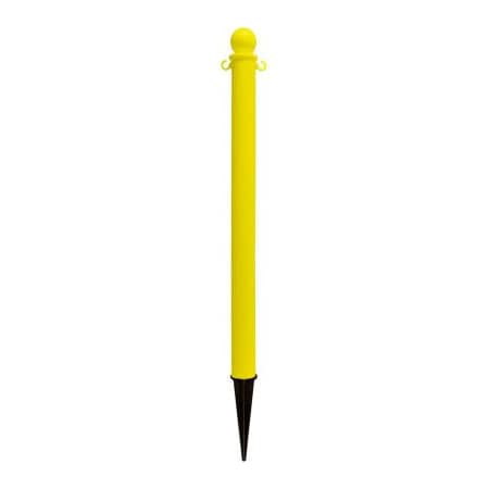Gec Global Industrial Plastic Ground Pole 35inH Yellow 95402GL